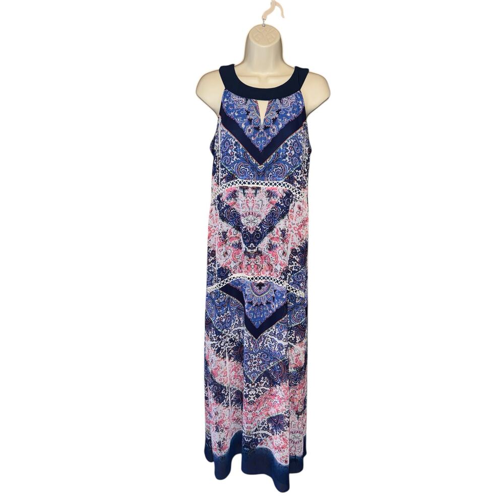 Rabbit Rabbit Rabbit‎ designs flowy lined paisley boho maxi dress size 6